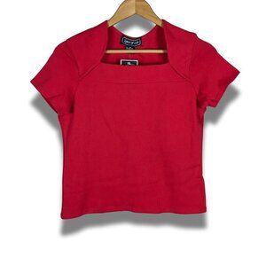 SPICE OF LIFE Bradlee's Vintage Square Neck Red Top NWT MEDIUM